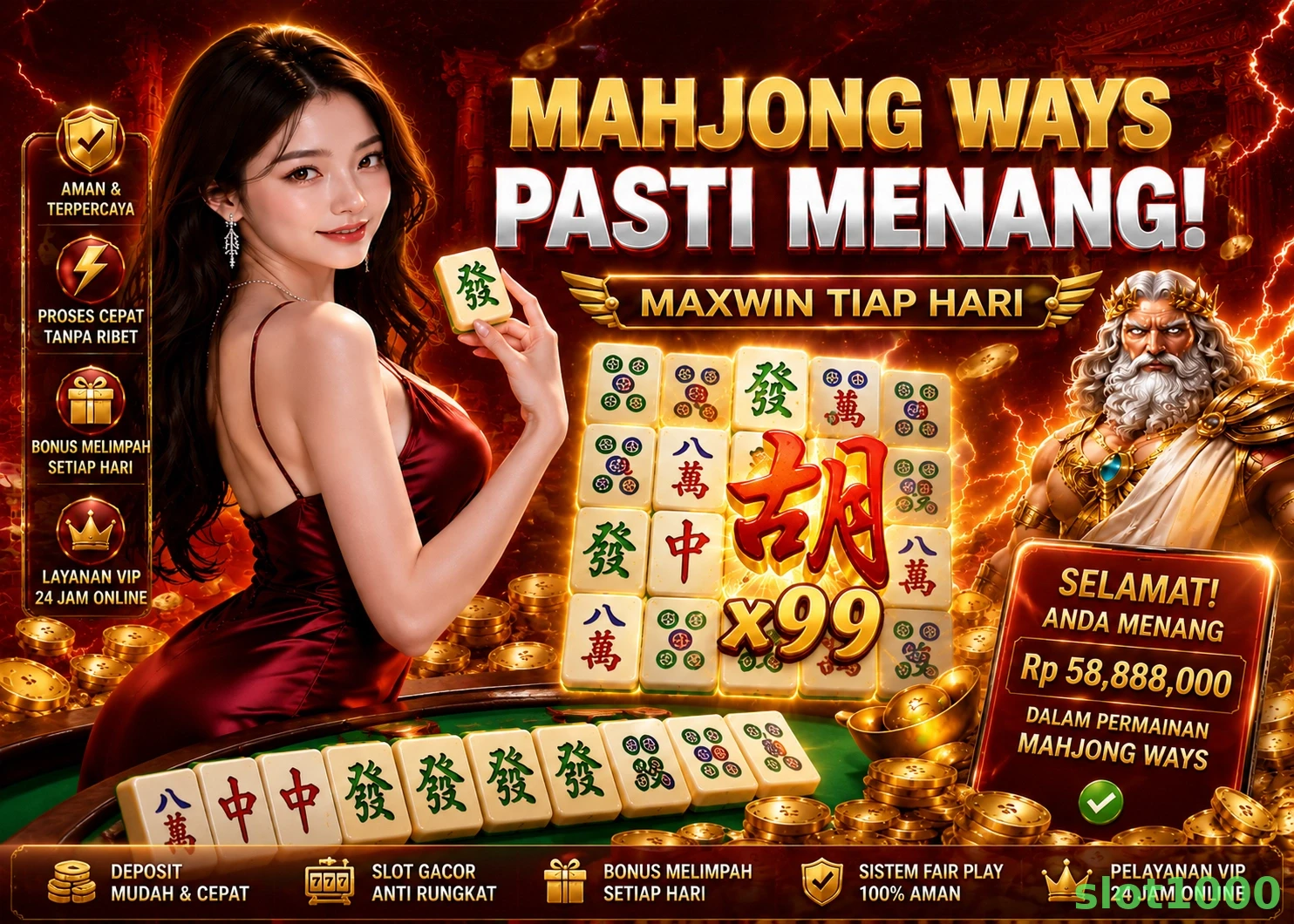 Ikon aplikasi slot1000 resmi